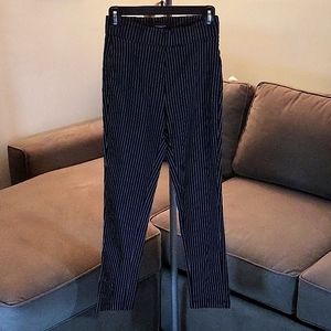 Pinstripe ankle pants